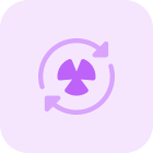 Restart machine part of a nuclear power station icon