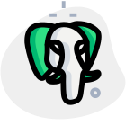 Postgre sql a free and open-source relational database management system icon