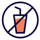 Drinks not allowed in a mall or cinema hall icon
