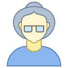 Пожилая женщина тип кожи 1 и 2 icon