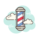 Friseur Zeichen icon