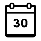 Calendario 30 icon