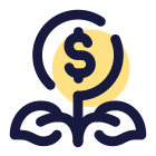 Weak Financial Growth icon