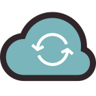 Sincronizzazione cloud icon