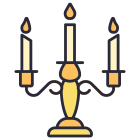 Lustre à trois bougies icon