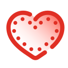 Corazón cosido icon