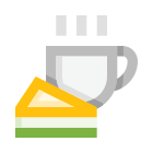 Sandwich coffee icon