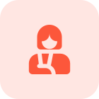 The female doctor degree in gynecology isolated on a white background icon