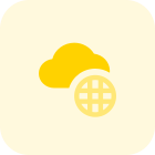 Global access on a cloud connected drive icon