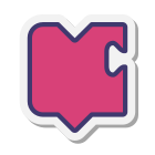 Blockly rosa icon