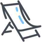 chaise de plage icon