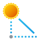 élévation du soleil icon