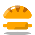 Хлеб и скалка icon