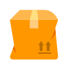 Damaged parcel icon