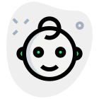 Smiley face emoji with a smile for internet messenger icon