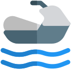 Jet Ski for the beach and water sports game icon