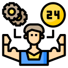 24 Hours Service icon