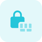 Firewall security locked in the system layout icon