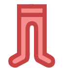 红色儿童紧身裤 icon
