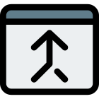 Modern web browser with merging tabs facility icon