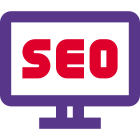 Seo enhancement of web content on computer icon