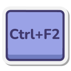Ctrl 加 F2 键 icon