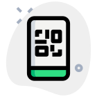 Mobile barcode for connection and payment securely icon