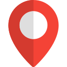 Delivery pin for parcel delivery location making icon