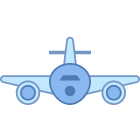 Avion Vue de face icon