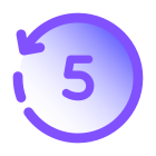 Reculer de 5 icon