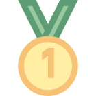 Medalha de primeiro lugar icon