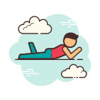 Person Lying Down icon