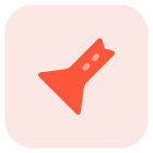 Horn shape flute with a melodic sound playback icon