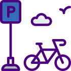 Estacionamento para bicicletas icon