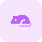 Laboratory Mouse for experiment isolated on a white background icon