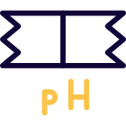 PS testing paper acid and basic chemical analysis icon