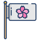 Sakura Festival Flag icon