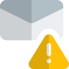 Email warning message icon