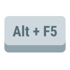 tecla alt mais f5 icon