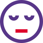 Sorrowful facial expression emoticon shared on messenger icon