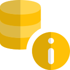 Secured network database with internal specification info icon