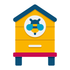 外部ミツバチの巣箱ファーム-flaticons-フラット-フラット-アイコン icon