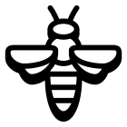 Пчела вид сверху icon
