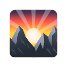 Рассвет над горами icon
