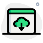 Cloud Computing download button under the landing page template icon