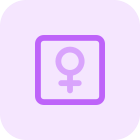 Female medical profile isolated on a white background icon