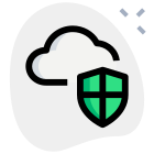 Cloud storage plan for premium member with build in security icon