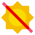 No exponer a la luz del sol icon