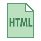HTMLファイルタイプ icon