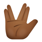 vulcan-salute-peau-foncée-moyenne icon